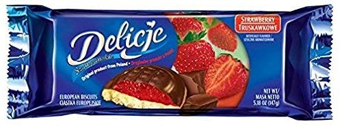 2 Pack Delicje Variety Pack European Biscuits Strawberry, Orange, Raspberry, Cherry Filling