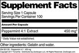 Peppermint 4:1-450 mg (100 Capsules, ZIN: 521135) - 3 Pack