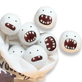 Woolbuddy Monster Dryer Balls (6-Pack) - Cute Handmade Wool Characters, Natural Fabric Softener, Eco-Friendly Gift for Families & New Homes