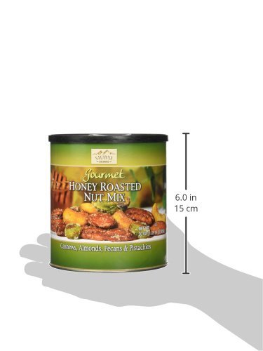 Savanna Orchards Gourmet Honey Roasted Nut Mix with Pistachios honey roasted, honey,roasted 30 Ounce