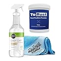 Tenax TeRust Rust Remover 8 oz - Remove Rust Stains Out of Granite and Marble - Easy Oxy Marble & Granite Cleaner 32oz - 16x16 Microfiber Cloth