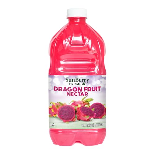 Sunberry Farms Dragon Fruit Nectar 64 fl oz | Exotic Tropical Juice Nectar Made with Real Fruit | No Artificial Flavors or Colors | Refreshing Drink |