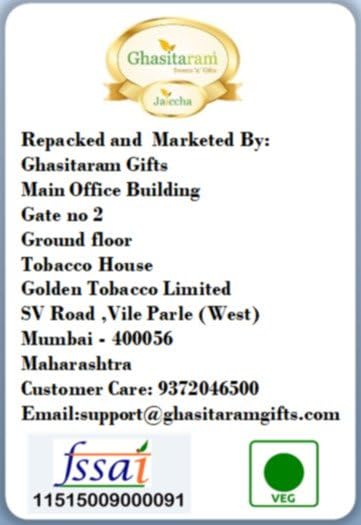 Jaiccha Ghasitaram Bhaidooj Gifts - Stone/ Rock Chocolates 800 GMS in White Paper Pouch