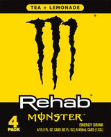Monster Rehab, Tea + Lemonade, 15.5 fl oz, 4 Pack
