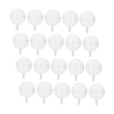 PAMINGONO 20pcs Clear Chocolate Holder Case with Lid Plastic Candy Packaging for Bouquets for Valentine Day and Special Occasions