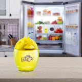 Mister Magic Refrigerator Odor Absorber - Natural Lemon Formula Gel, Odorless Fridge Deodorizer, Neutralizes Food Odors, Lasts Up to 90 Days, Safe