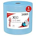 WypAll GeneralClean X60 Cloths Multi-Task Cleaning Wipes, Jumbo (34965), Strong and Absorbent Towels, Blue (1 Roll of 1,100 Sheets, 1,100 Sheet Total)
