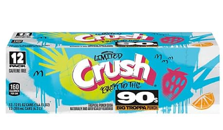 Crush back to the 90s Tropical Punch 12 fl oz (pack of 12)