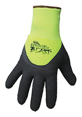 BOSS Men's ARCTIK BLAST HIGH-VIS Gloves, Superior Grip, 3/4 Dip Latex Palm, Cold Resistant, Green, Large, (7845L)