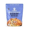 Lakanto Sugar Free Blueberry Muffin Mix - Naturally Flavored, Sweetened with Monk Fruit Sweetener, Keto Diet Friendly, Low Net Carbs, Gluten Free, Breakfast Food, Delicious, Easy to Make (6.77 oz)