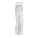 Karat [5.6" - 1000 pcs] White Individually Wrapped Plastic Heavy-Weight Disposable Soup Spoon, White (U3522W)