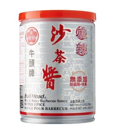 NT# Bull Head Sha Cha Barbecue Sauce - Hot and Spicy 250g -This spicy barbecue sauce not only retains the strong taste of original barbecue sauce but