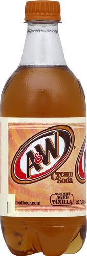 7 UP A&W Cream Soda Soft Drink, 20-Ounce (Pack of 24)