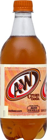 7 UP A&W Cream Soda Soft Drink, 20-Ounce (Pack of 24)