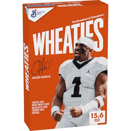 Wheaties Cereal, Breakfast of Champions, A'ja Wilson Cereal Box, 100% Whole Wheat Flakes, Good Source of Fiber, 15.6 oz