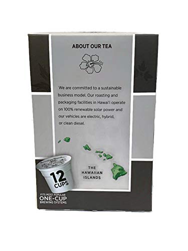Hawaiian Paradise Tea (English Breakfast) Single Serve Cups 12 Count - Sustainably Produced in the USA - Compatible with Keurig K-Cup Brewers