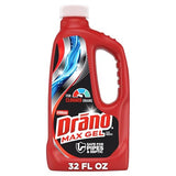 Drano Max Gel Drain Clog Remover & Cleaner, Fast-Acting to Unclog Standing Water & Remove Hair, Grease & Food Blockages, Safe for all Pipes & Septic