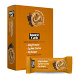 NuGo Smarte Carb 20g Protein 0g Sugar, 2g Net Carbs 160 Calories Brown, Sugar free Peanut Butter Crunch, 12 Count