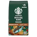 Starbucks Ground Coffee, Medium Roast Coffee, House Blend, 100% Arabica, 1 bag (18 oz)