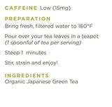 Golden Moon Organic Sencha Green Tea - Loose Leaf, Non-GMO - Travel Tin (42 Servings)