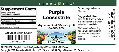 Purple Loosestrife Glycerite Liquid Extract (1:5) - No Flavor (1 oz, ZIN: 522887)
