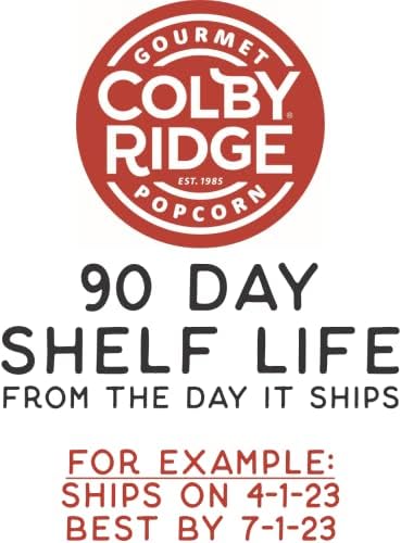 Colby Ridge Fluffy White Gourmet Craft Popped Gluten Free Popcorn Bulk Sized Large Gift Bash Bags (Bulk 18 Gal. 288 Cups.) (Fluffy White)