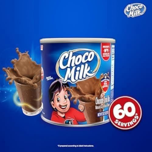 Choco Milk Chocolate Milk Powder Drink Mix - Enriched with 19 Childrens Vitamins - Chocolate Powder Instant Breakfast Drinks - Powdered Drink Mix
