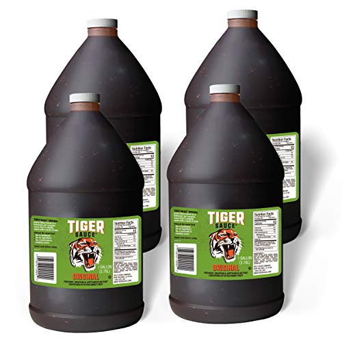 Tiger Sauce Original Hot Sauce, 1 Gallon Jug (Pack of 4)