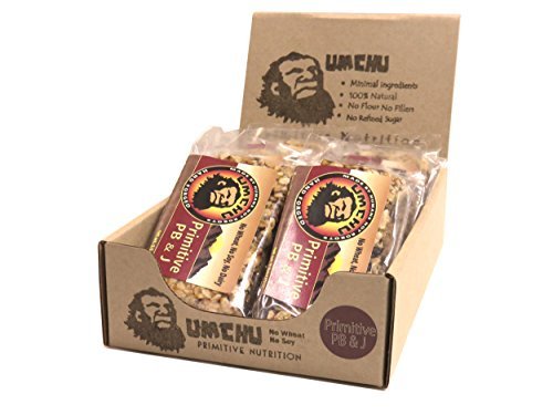 Umchu Bar Primitive PB&J (Box of 12) Vegan-Gluten Free-Hand Made