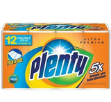 Plenty Ultra Premium 2-Ply Paper Towels, 5X Stronger Super Absorbent Strong & Durable Flex-A-Size (12 Double Rolls, 110 Half Sheets Per Roll, 11" x
