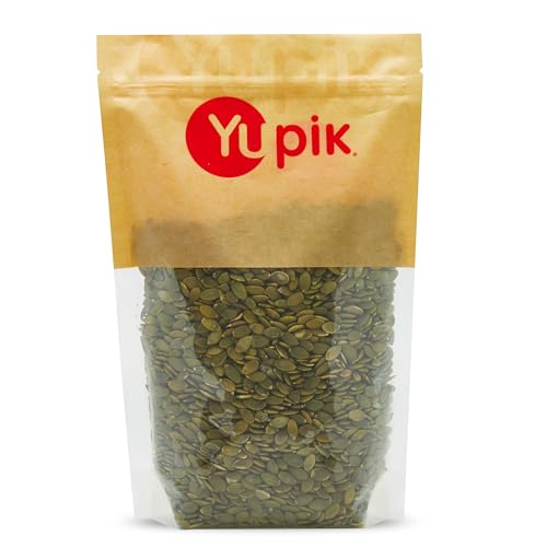 Yupik Raw Pumpkin Seeds, No Shell, 1 lb (16 oz), GMO-Free, Gluten-Free, Kosher, Shelled Pepitas, Salt-Free, Oil-Free, Plant-Based Protein, Source