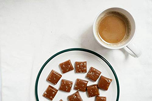 AvenueSweets - Handcrafted Individually Wrapped Soft Caramels - 1 lb Box - (Sea Salt)