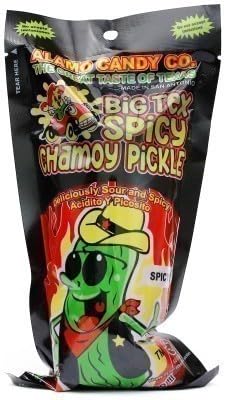 Alamo Hot Spicy Chamoy Pickle Kit, Mexican Candy Mix make the Famous TikTok Trend, (13 Pieces) Includes Original Alamo Spicy Dill Pickle, Baby Lucas