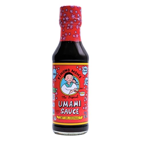 Kimono Mom UMAMI SAUCE, All purpose sauce, Authentic Japanese food, Plant-base, Vegan, Gluten-free, Non alcoholic, No added MSG, Umami seasoning, Made