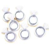 1 Dz. Mini Diamond Rings Cookies! 6 Bags of 2 Cookies. Wedding, Bridal shower, Engagement Themed Party Favors or Gift!