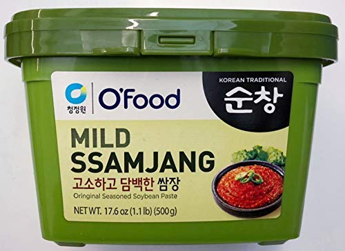Chung Jung One Sunchang Original Seasoned Soybean Paste Mild Ssamjnag Sauce 500g(1.1 LB), 4EA; ??? ?? ???? ??? ?? (2kg)