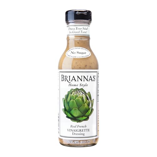 BRIANNAS - Home Style Real French Vinaigrette Dressing - Fine Salad Dressing made with Premium Ingredients - Gluten Free, Kosher, No Sugar, & Vegan