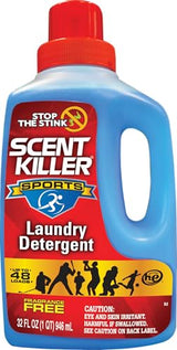 Scent Killer Sports Laundry Detergent for Smelly Clothes - Active Wear Laundry Detergent and Odor Eliminator - Deep Cleaning Sports Detergent