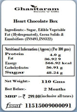 Ghasitaram Gifts Chocolate - Heart Chocolate Box