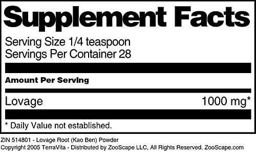 Lovage Root (Kao Ben) Powder (1 oz, ZIN: 514801)