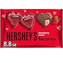 HERSHEY'S Strawberry Creme Flavored Hearts, Valentine's Candy Bag, 8.8 oz