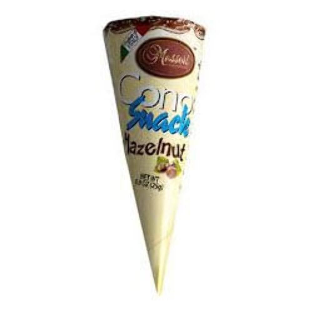 Messori Cono Snack Chocolate Hazelnut Cream, 0.9 oz (Pack of 12)