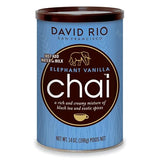 Elephant Vanilla Chai Tea Latte Mix, 14 Oz, Black Tea, Organic Spices, Dairy Free, Serve Hot or Cold, Just Add Water or Milk, 14 Servings