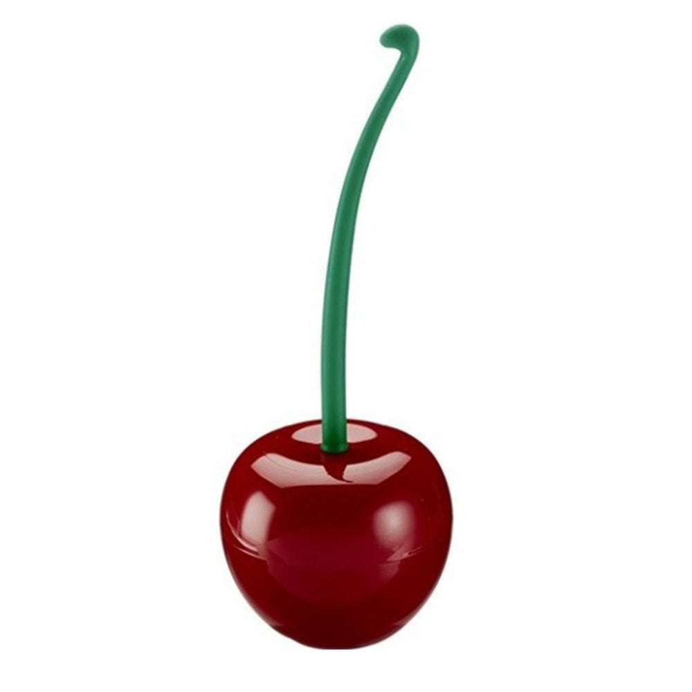 Cherry Toilet Brush, 2 Pack Cute Toilet Brush with Standing Bowl Long Handle Cherry Brush Toilet Home Bathroom Tools and Organizer Base