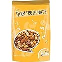 Deluxe Mixed Nuts Raw Natural Unsalted (No Shell) - Compares To Organic Almonds, Walnuts, Cashews, Filberts & Pecans Mix By Farm Fresh Nuts (2 Lb.)