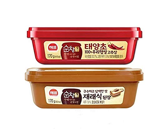 Korean Sauce 5.9oz Variety 2 packs ( Gochujang, Soybean Paste)