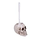 Pacific Giftware Skull Head Resin Figurine Toliet Brush Holder Halloween Decor