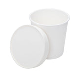 Karat Paper lid for DIA. 96 mm Gourmet Paper Cold/Hot Food Containers - 1,000 ct