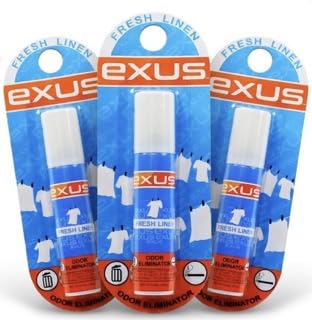 Exus Odor Eliminator & Air Freshener Spray For Strong Odors, Use for house, car, bathrooms, Kitchen, office. Strong Air freshener - 0.7 Oz. (Fresh
