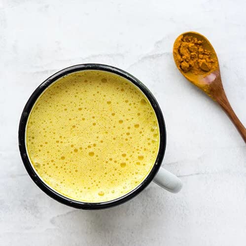 Two Leaves and a Bud Two Roots Golden Latte (36 Servings), Powdered Turmeric Ginger Herbal Tea Latte, Vegan, Dairy Free, Low Sugar, Iced or Hot Lattes